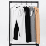 LOW-CUT BAGGY SOLID TROUSER